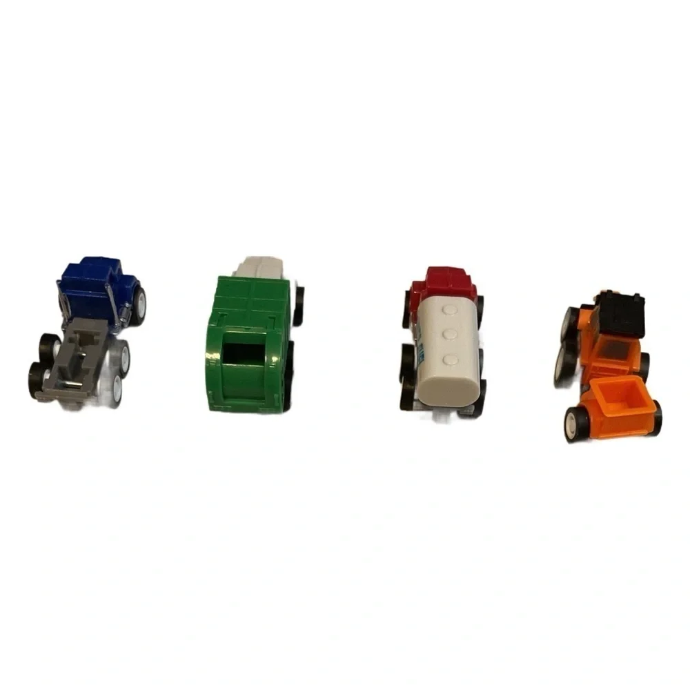 Colorful Toy Truck Set of 4 mini recycle truck